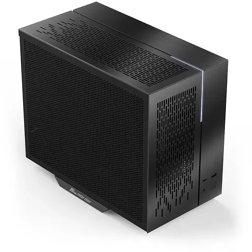 Корпус ALmordor Seiya 180 Matx Black, без БЖ, Mini Tower SFF, для Micro ATX / Mini ITX, 1xUSB 3.0, 1xType-C, макс. CPU - 165 мм / VGA - 350 мм / PSU - 180 мм, алюмінієвий, СРО - 240 мм (збоку) (ALS180MBK)