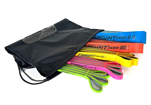 Набір двошарових гумок для підтягування EasyFit Premium 2-63 кг (5 шт.) (EF-2635s) - фото 2