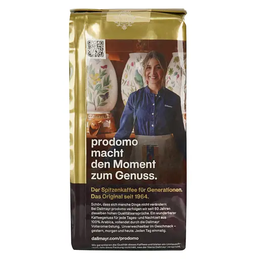 Кава в зернах Dallmayr prodomo смажена без кофеїну 500 г  - фото 4