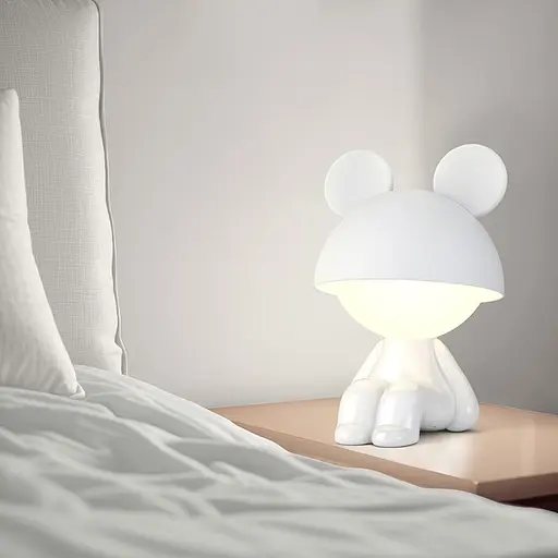 Світильник-нічник Kite LED з акумулятором Cute Mouse білий (K25-316-2-1) - фото 4
