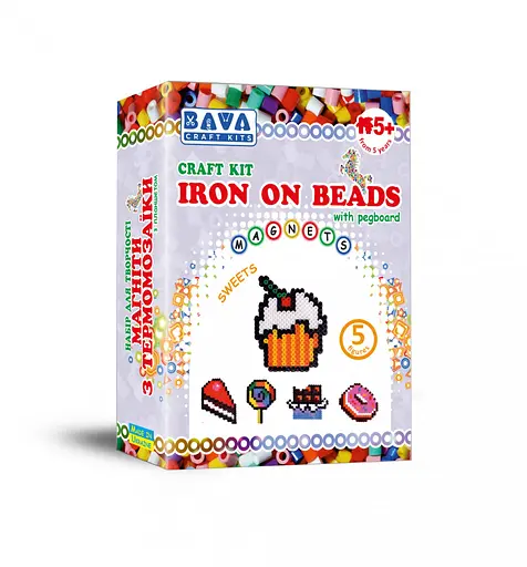 Магниты с термомозаики "Сладости" (TM-007) набор для творчества