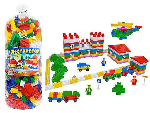 Конструктор дитячий Promtex великі деталі 500 елементів 4040 - фото 1