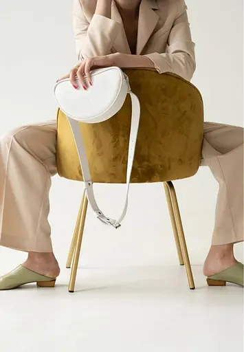 Поясна сумка Ada белая - фото 4