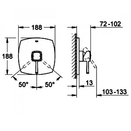 Змішувач для душу Grohe Grandera 19932000 Хром - фото 2