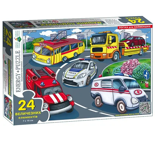 Дитячий пазл Машини помічники Енергія Плюс 88359, 24 великих елемента