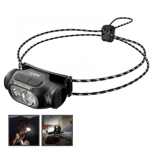 Налобний ліхтар Nitecore HA11 1хАА 240лм з білим та червоним світлом - фото 2