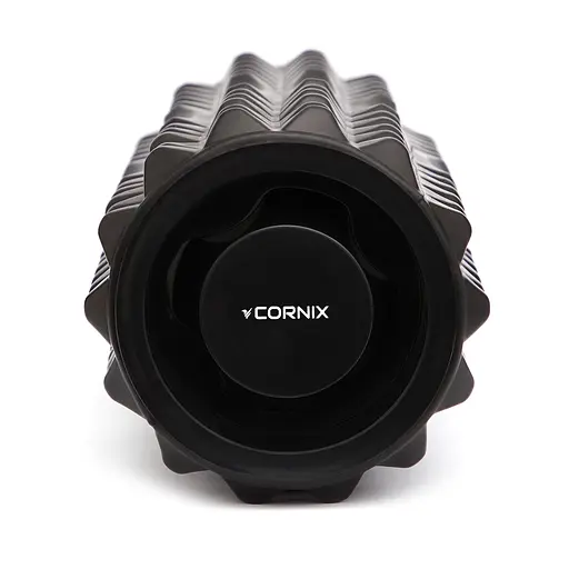 Масажний ролик Cornix EVA 33 x 14 см (валик, ролер) XR-0341 Black - фото 4