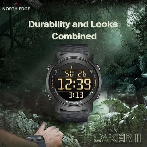 Часы мужские наручные North Edge Aero (Черные) - фото 9