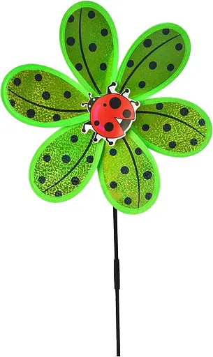 Ветрячок средний, цветок, диаметр 28 см, палочка 50 см, 28x28x2 см