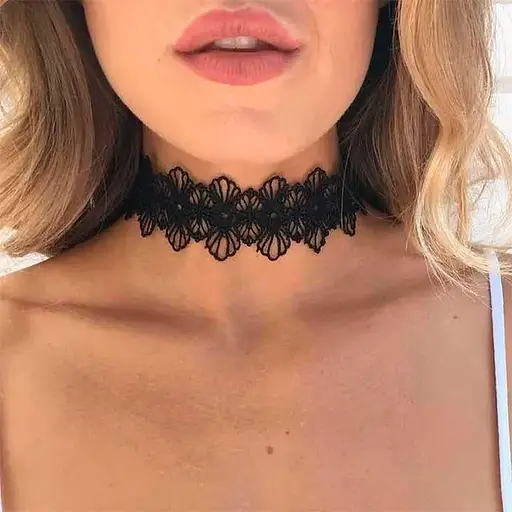 Чокер Tender Sweet ажурний мереживний з щільного гіпюру One size (K0571-1) - фото 3