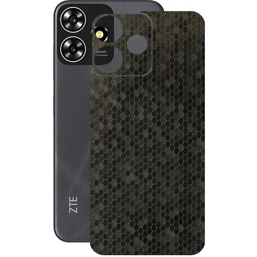 Захисна плівка StatusSKIN для ZTE Blade A73 Корпус Вініл Соти чорні - фото 1
