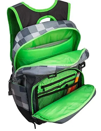 Рюкзак Minecraft Creeper gray Майнкрафт Кріпер сірий RC01 - фото 2