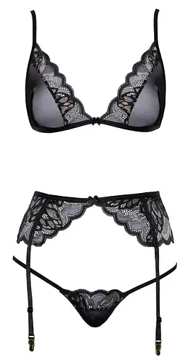 Комплект Kissable Suspender Pola L/XL черный - фото 3
