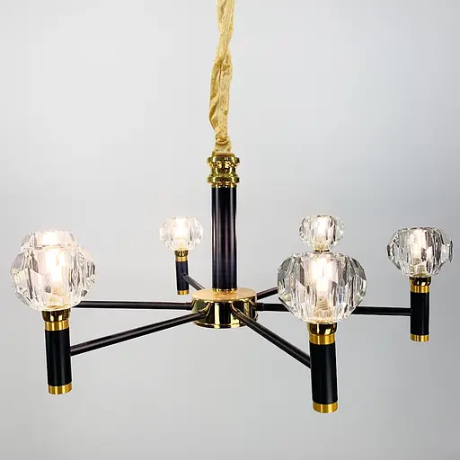 Елегантна люстра на 6 або 12 ламп з скляними плафонами Line.F Кількість ламп 12 - фото 6