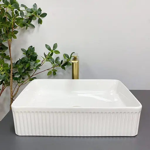 Умивальник VBI Brescia white накладний VBI-013900, Білий - фото 5