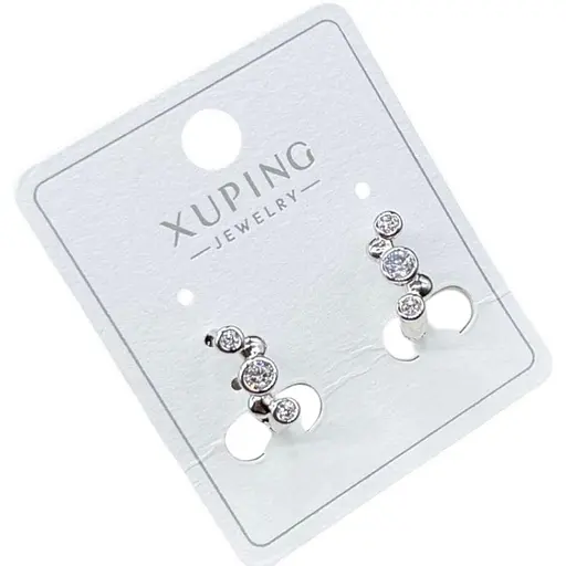 Сережки Xuping з камінням з медичного сплаву - фото 1