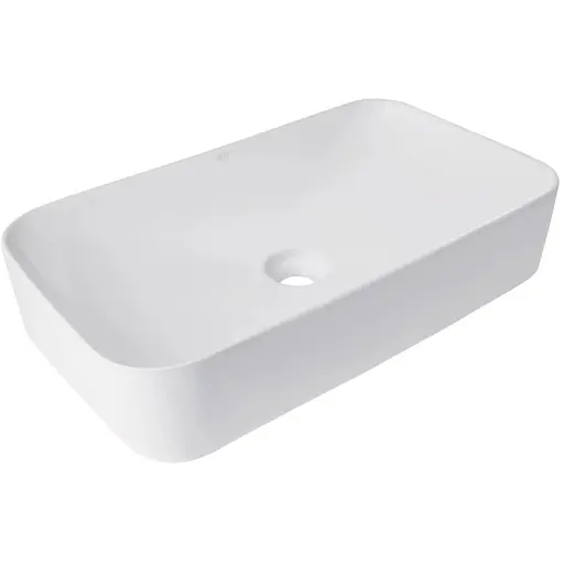 Раковина накладна Qtap Tern 610x350x135 мм, White, прямокутна, без донного клапана QT17118140W - фото 1