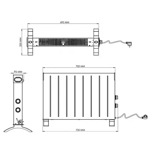 Конвектор Kumtel HC-2947 - фото 5