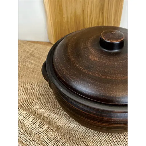 Шашлычница 3.5 литра керамическая (глиняная) Гладкая - фото 7