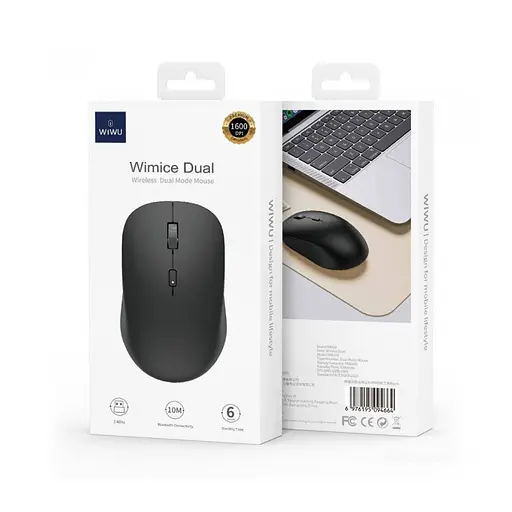 Беспроводная мышь WIWU WM108 2.4G+BT5.0 Black - фото 6