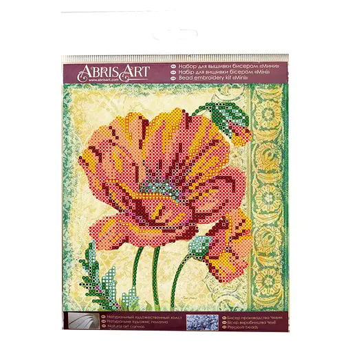 Набір для вишивання бісером "Червоний оксамит" AM-180 на натуральному полотні - фото 2