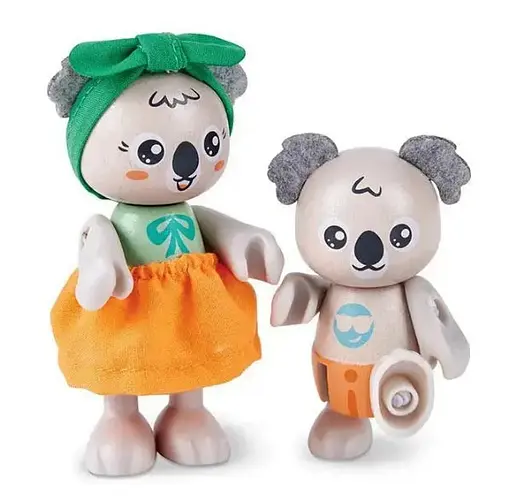 Дерев'яний набір Hape Сім'я коал E3528 набір ігрових фігурок - фото 3