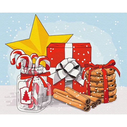 Картина по номерам Праздничный набор Brushme 40x50 см разноцветная 000221016