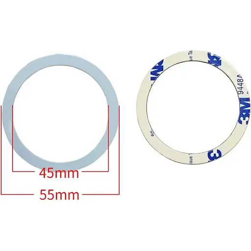 Стальная пластина DK для MagSafe Ring на скотче (Кольцо О / white) - фото 2