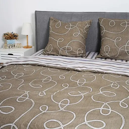 Комплект постільної білизни Viluta двоспальний ранфорс 17157 100% бавовна - фото 3