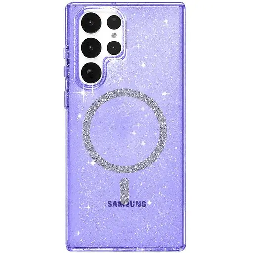 Чехол Epik TPU Eclipse Sparkle (MagFit) для Samsung Galaxy S24 Ultra Purple