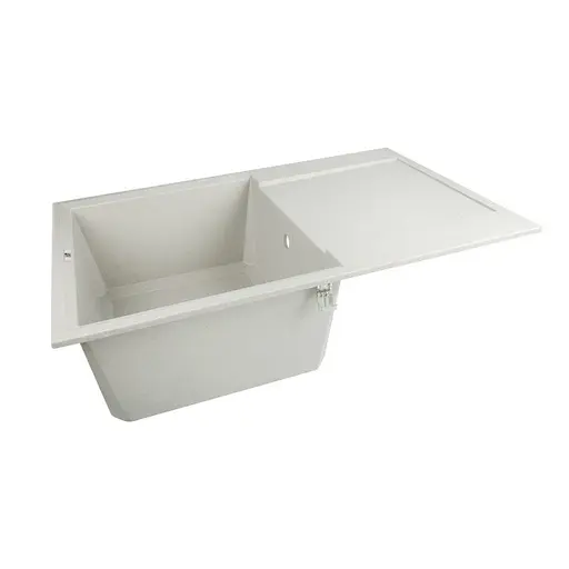 Кухонна мийка Lidz 790x495/230 STO-10 (LIDZМSTO10790495230), Сірий - фото 4