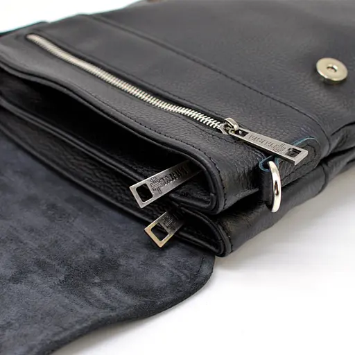 Кожаная мужская сумка через плечо TARWA 25х24х5 см sum0025376 - фото 7