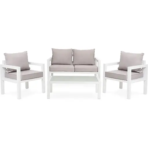 Комплект садовой мебели Di Volio Brescia 2 Белый/серый