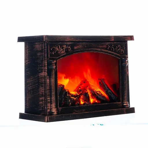 Камін-світильник новорічний декоративний Yiwu з LED-підсвіткою 12×20×27.5 см камін нічник CR-3-3 