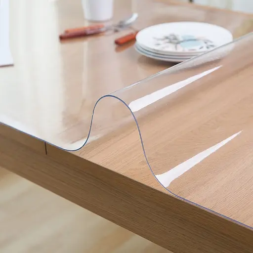 М'яке скло Прозора силіконова скатертину на стіл Soft Glass Захист для меблів 1.0х1.5 м (товщина 0.5 мм) - фото 5