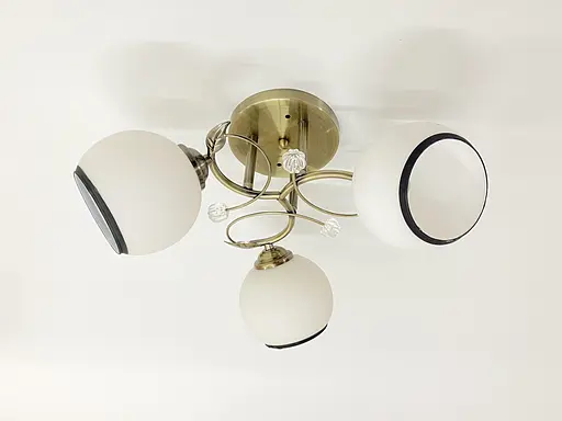 Люстра стельова на 3 плафони 6220J/3 Бронза