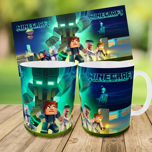 Набір дитячий Майнкрафт Кріпер "Minecraft" рюкзак 36х27см сумка-бананка, кружка з принтом для хлопчика (01550) - фото 9