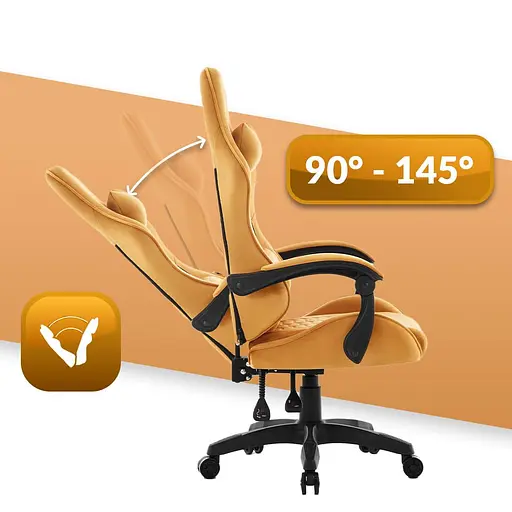 Компьютерное кресло Hell's HC-1000 Gold (тканина) - фото 4