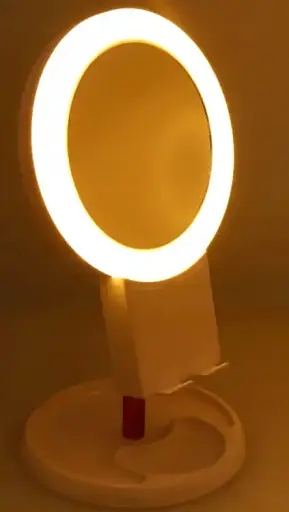 Дзеркало косметичне настільне із підставкою для телефона  LED підсвіткою Bailong BL-JG-003 - фото 9