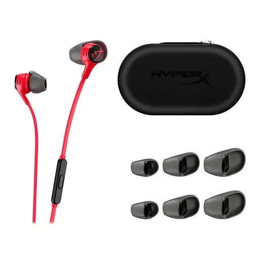 Гарнитура Cloud Earbuds II 3,5 мм Red HyperX teh0013113 - фото 6