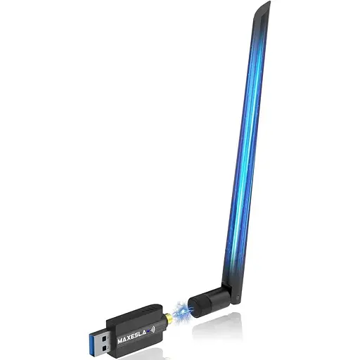 USB-адаптер Maxesla Wi-Fi для ПК, високошвидкісний USB-адаптер Wi-Fi зі швидкістю 1200 Мбіт/с, 802.11ac