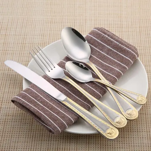 Набор столовых приборов Bachmayer Versace BM-7882 нержавеющая сталь на 12 персон в кейсе 72 предмета - фото 4