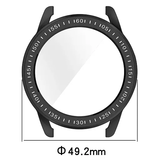 Защитный чехол Tamister для смарт-часов Xiaomi Mi Watch Color 2 с пленкой серебристый - фото 5