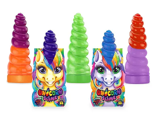 Вязкая масса Unicorn Slime, густой слизняк, украинская, Danko Toys - фото 2