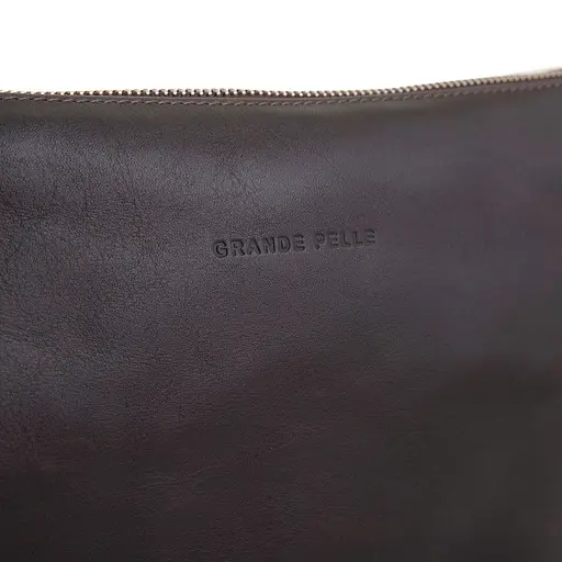 Чоловіча шкіряна барсетка GRANDE PELLE 17х26х7 см sum0026495 - фото 4