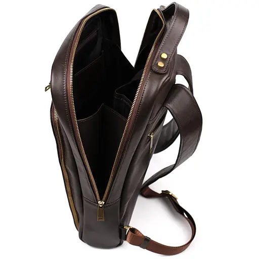 Кожаный мужской рюкзак TARWA 42х28х9 см sum0026179 - фото 2