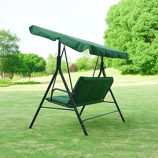 Водонепроникна гойдалка Leobro з подушками на 3 особи Зелена - фото 2