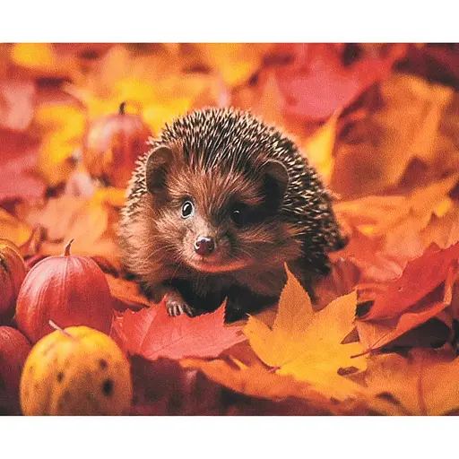 Алмазна мозаїка Strateg ПРЕМІУМ Осінь у колючках розміром 40х50 см (SK88227) - фото 1