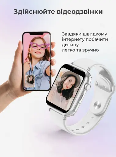 Детские смарт часы-телефон LEMFO LT38 4G GPS SIM-карта геозона видеозвонок White (17824) - фото 4