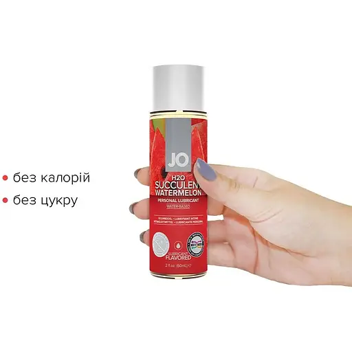 Змазка на водній основі System JO H2O - Watermelon (60 мл) - фото 2